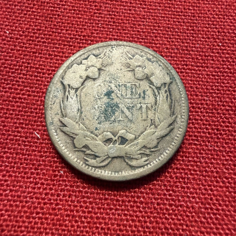 1857 Flying Eagle US Copper Nickel One Cent Piece