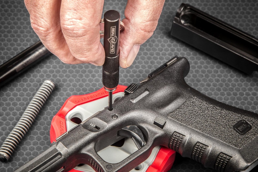 Real Avid Glock Armorer Tool Kit – 2 in 1 Multitool with Sight black, red