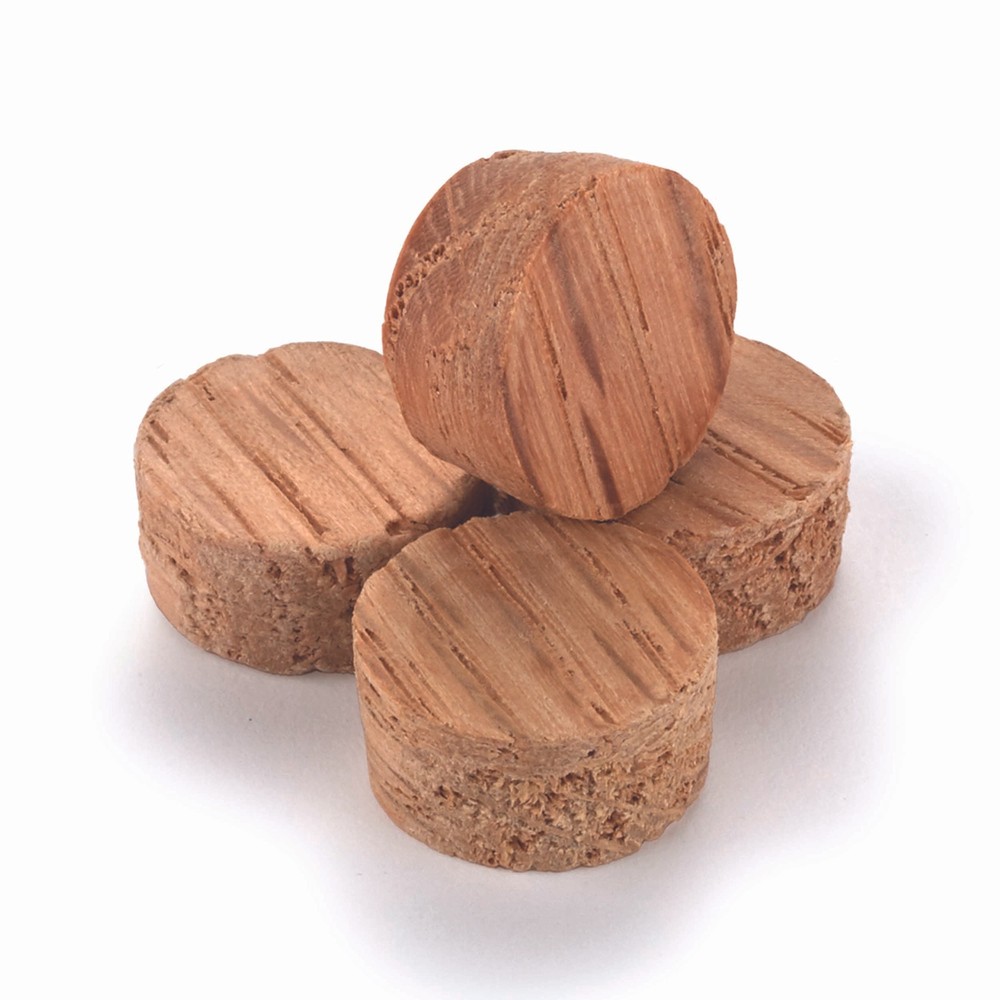 Oak Side Grain Screw Hole Plugs 3/8" 15 pack