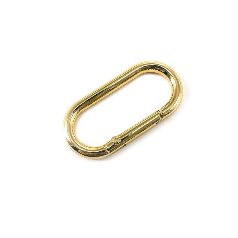 4Pcs Spring Snap Clips for Purse Strap and Keychains Hook Oval Carabiner Clips