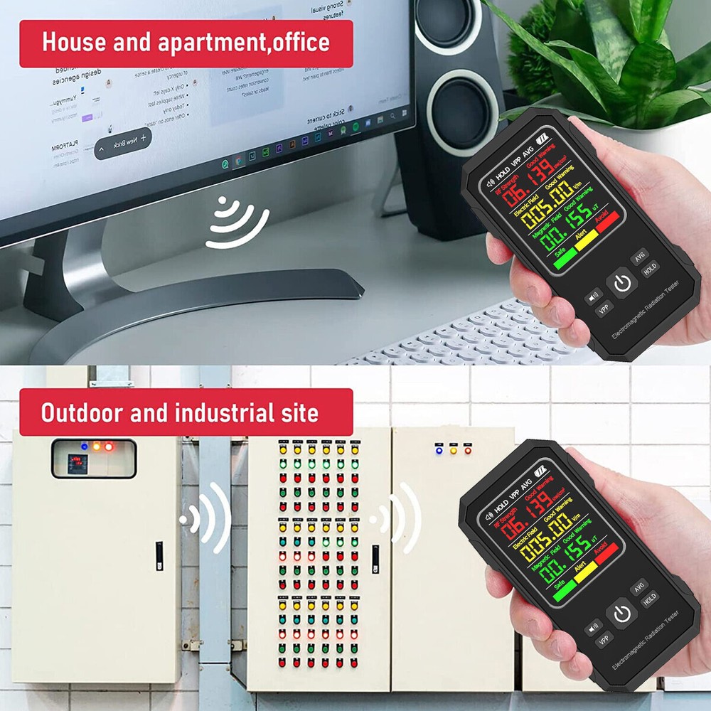 EMF Electromagnetic Field Tester Digital Sensor Reader Meter Radiation Detector