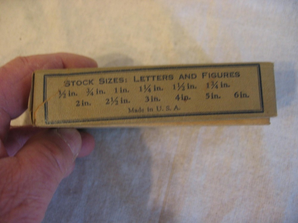 vintage number stencils by General