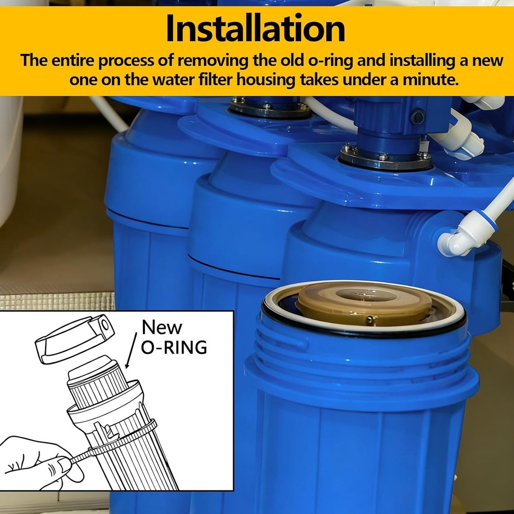 5-Pack Big Blue Water Filter Housing O Ring - Replacement Pentek 151122 O-Rings