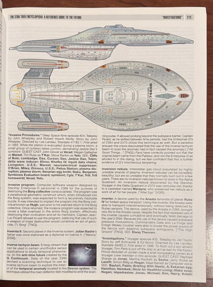 Star Trek Encyclopedia: A Reference Guide to the Future by Michael Okuda (1999)