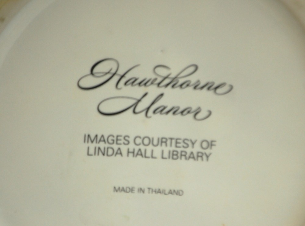 Hawthorne Manor Stoneware Pitcher Fruit Designs