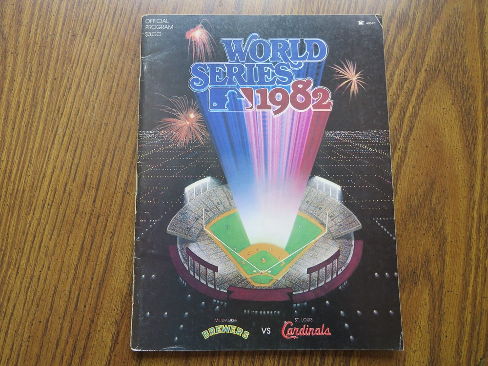 1981 &1982 World Series Programs Yanlees/Dodgers & Cards/Brewers