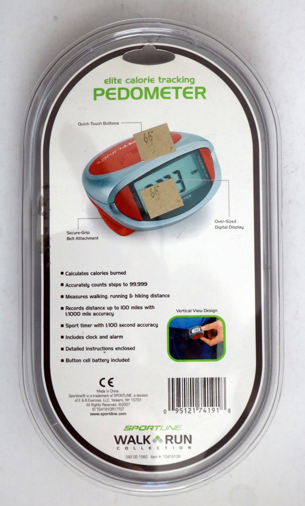 Walk Run Collection SPORTLINE Elite Calorie Tracking Pedometer