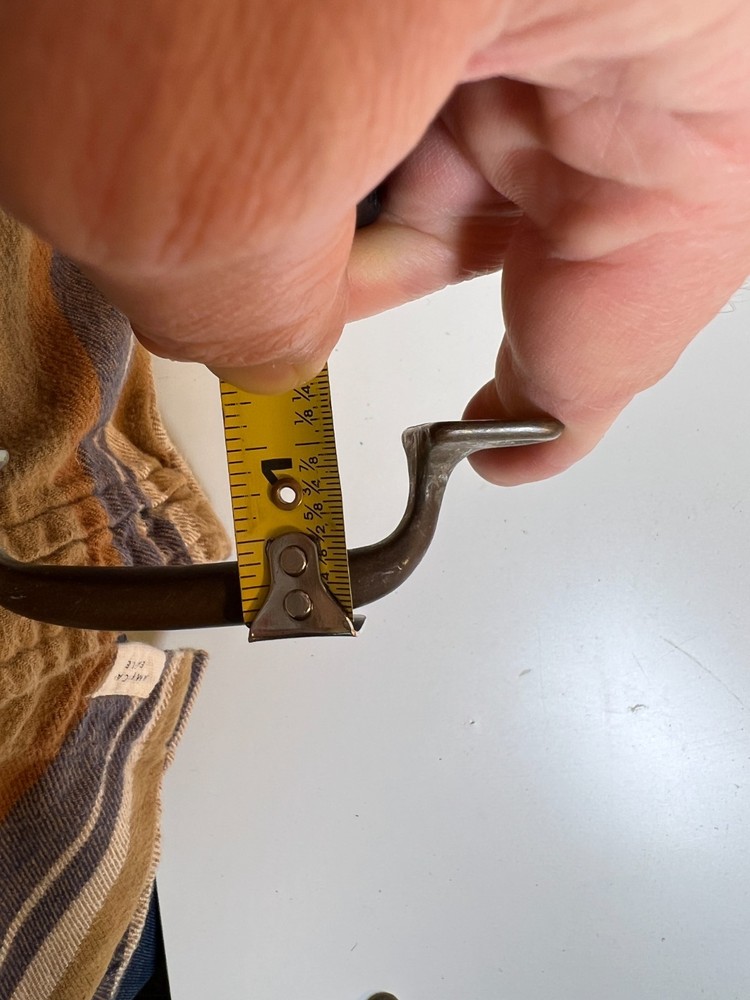 Antique Vintage Solid Brass Handle Pull 4 Hole Industrial Marine Trunk Drawer