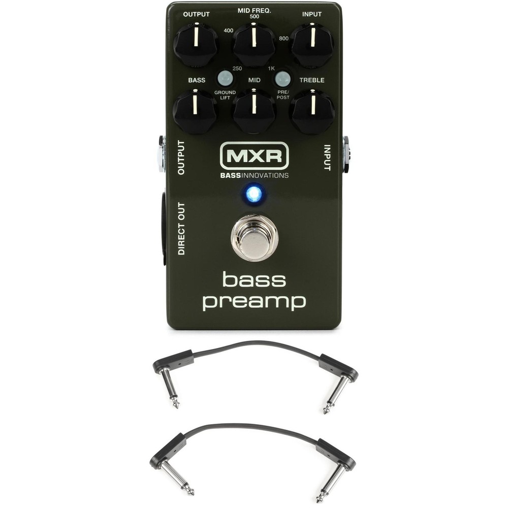 MXR M81 Bass Preamp with EBS Patch Cables