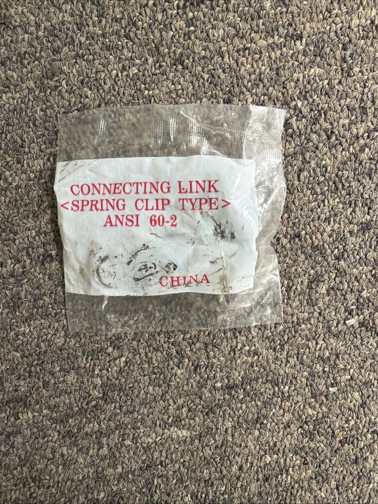 ANSI 60-2 spring clip type connecting link for roller chains