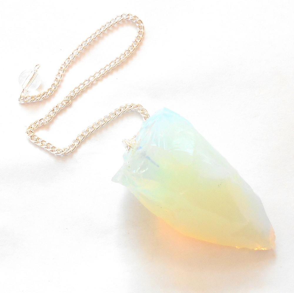 Raw Opalite Crystal Pendulum for Divination and Dowsing