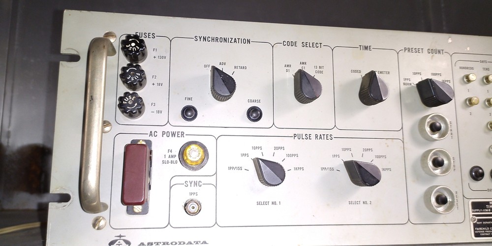Astrodata 5140 time code generator Fairchild camera instrument mark I mod I