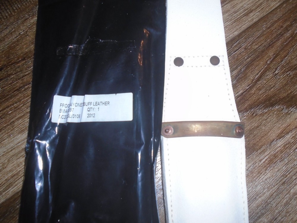 GUARDS REGIMENT FROG BUFF LEATHER NEW NEEDS CLEAN