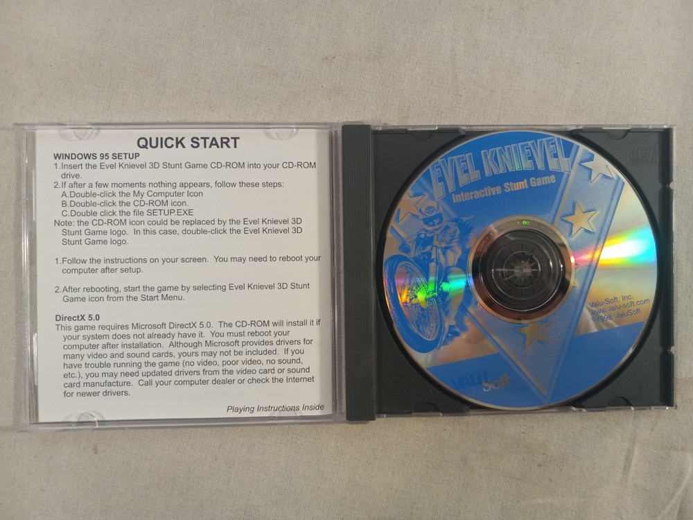 Evel Knievel - Interactive Stunt Game - PC Software - 95