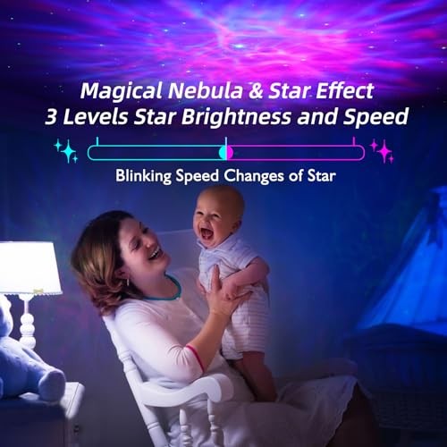 Astronaut Galaxy Projector with Nebula, Star Projector Ceiling LED Lamp White
