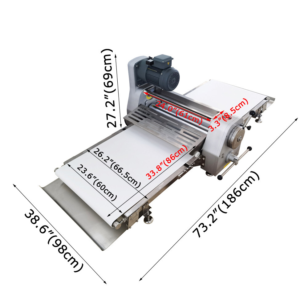 110V Dough Sheeter Machine Reversible Dough Crisp Machine Danish Pastry Machine