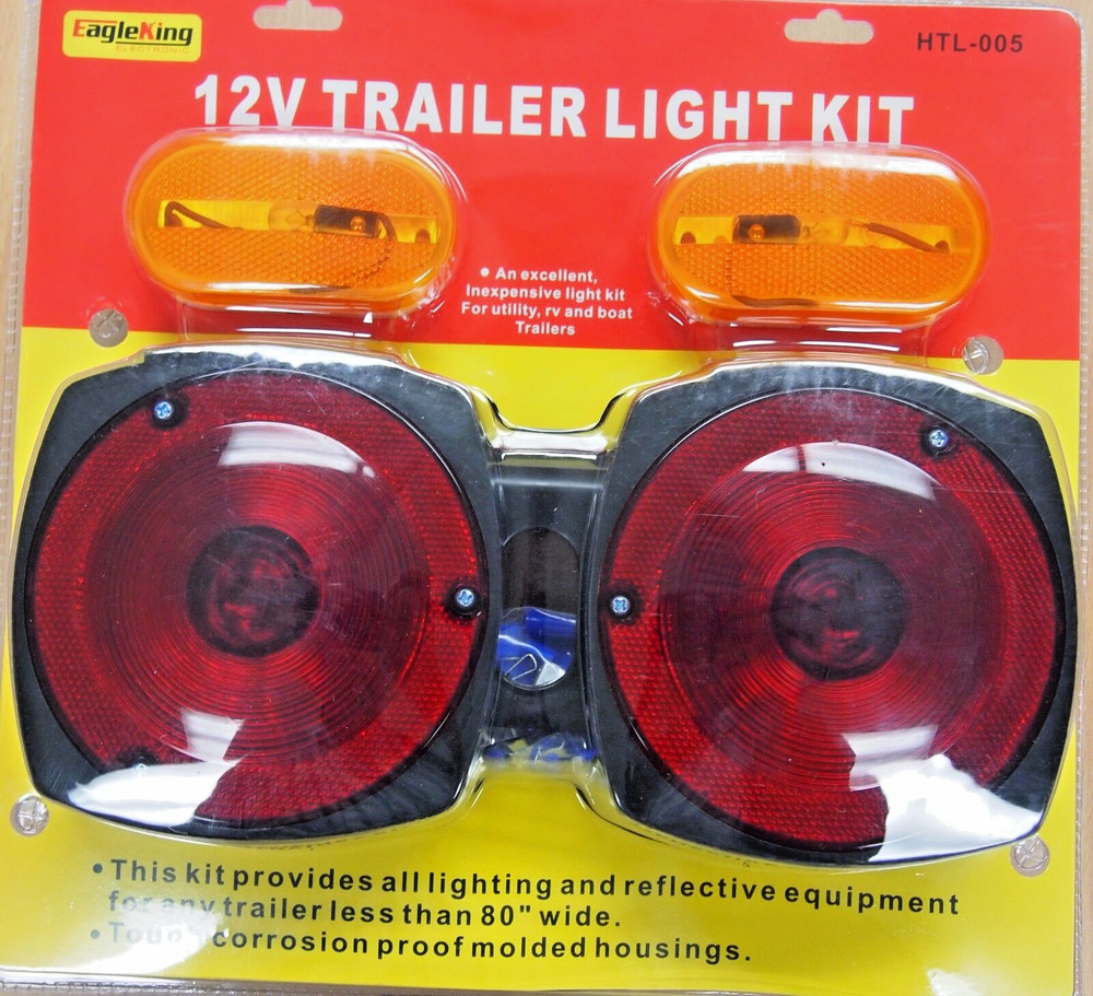 12V Trailer Light Kit Multi-Function Tail Light Side Markers