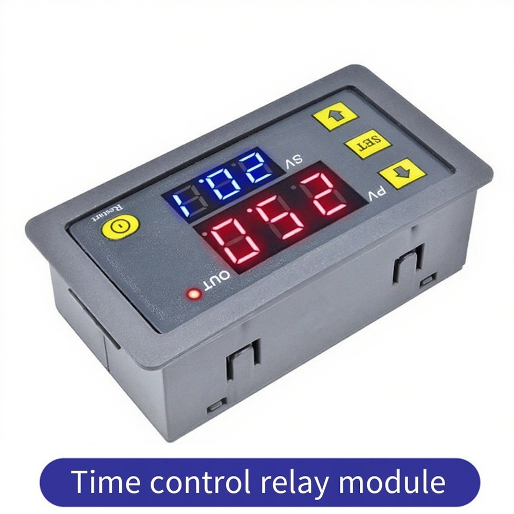 110220V Programmable Digital Time Relay Cycle Delay Module with LED Display