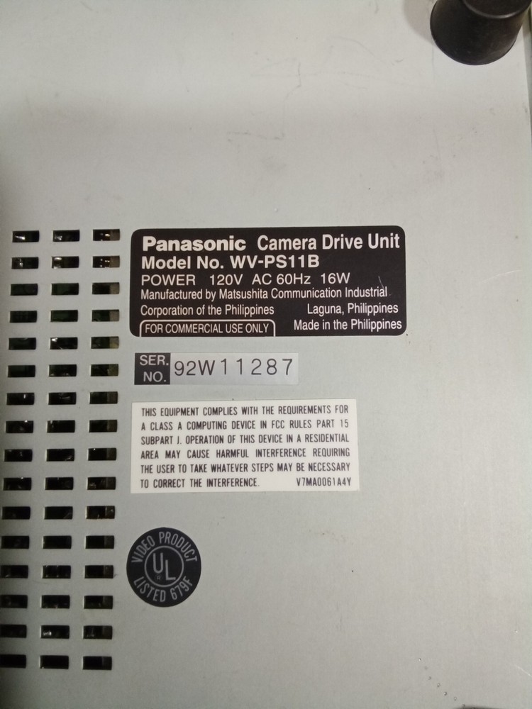 PANASONIC CCTV CAMERA DRIVE UNIT WV-PS11B POWER SUPPLY