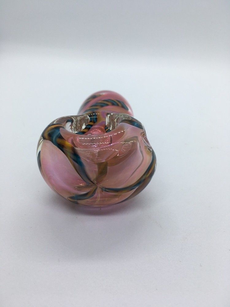 Stubby Pink Glass Pipe