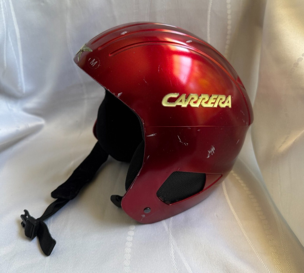 Carrera Red Ski/Snowboard Helmet Size Medium- Vented Matte Finish