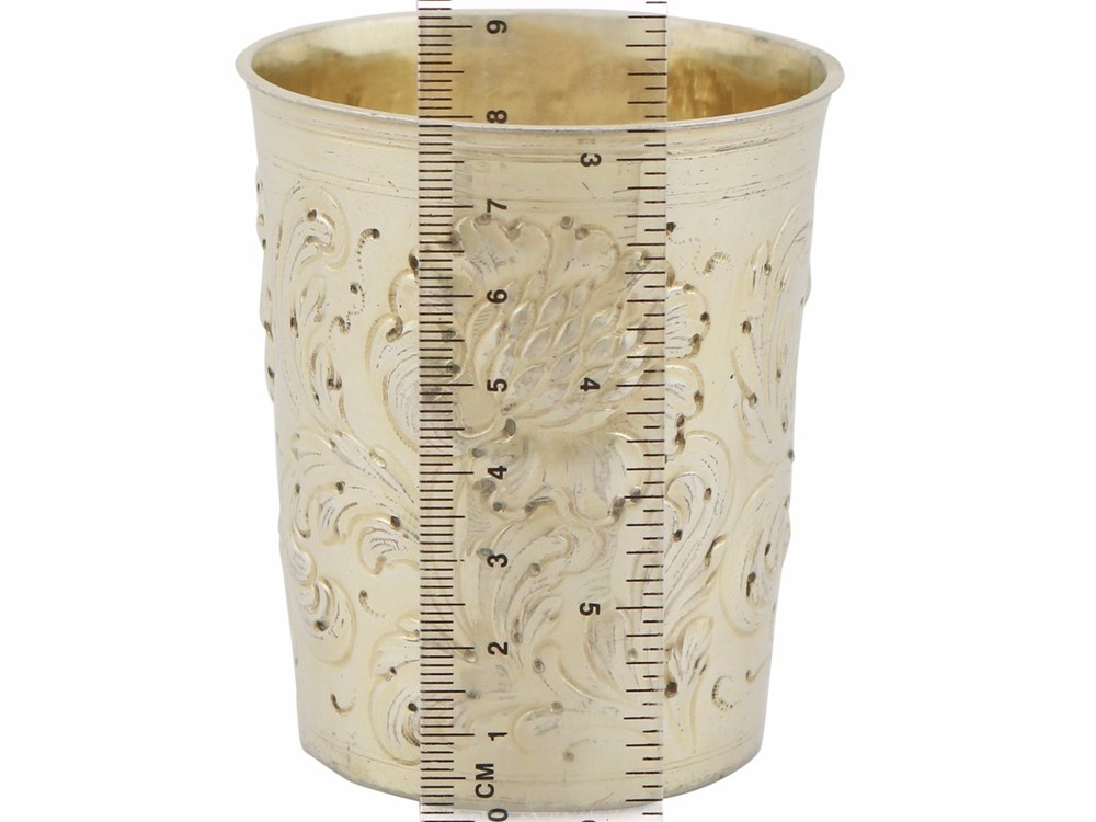 Antique German Silver Gilt Beaker - Pre-1800