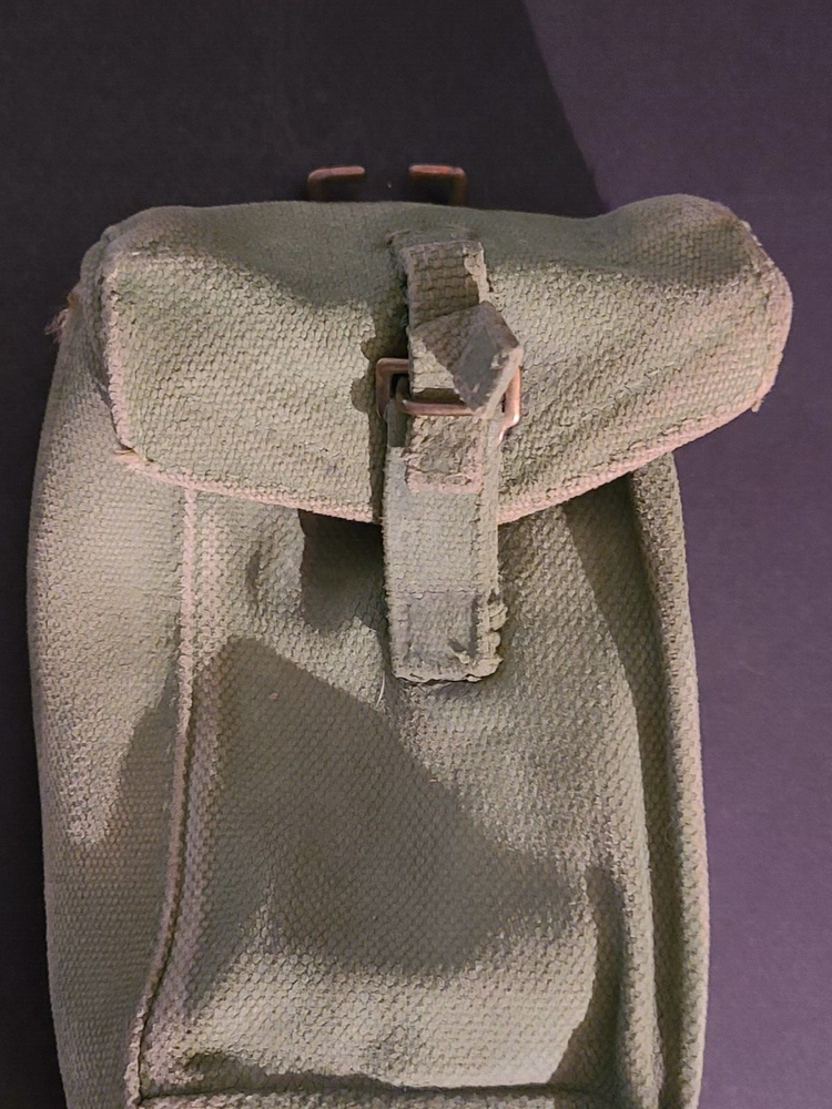 Vintage US Army Military Canvas Pouch
