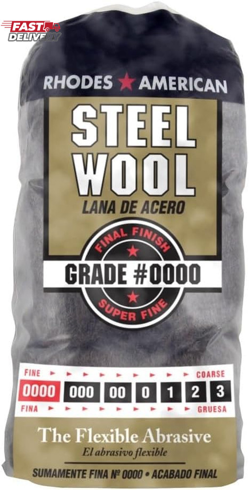 STEEL WOOL PAD#0000 12PK