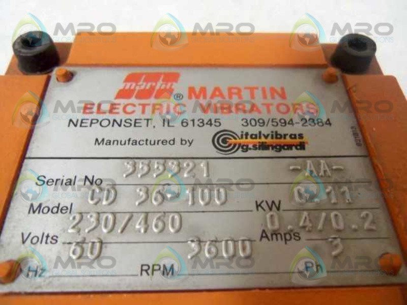 MARTIN CD 36-100 ELECTRIC VIBRATOR NSNP