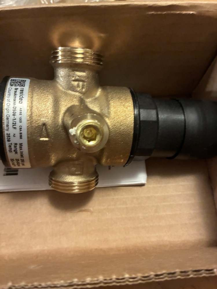 Resideo Braukmann DS06-100-DUS-LF/U 1/2" Brass Double Union Sweat Water PRV