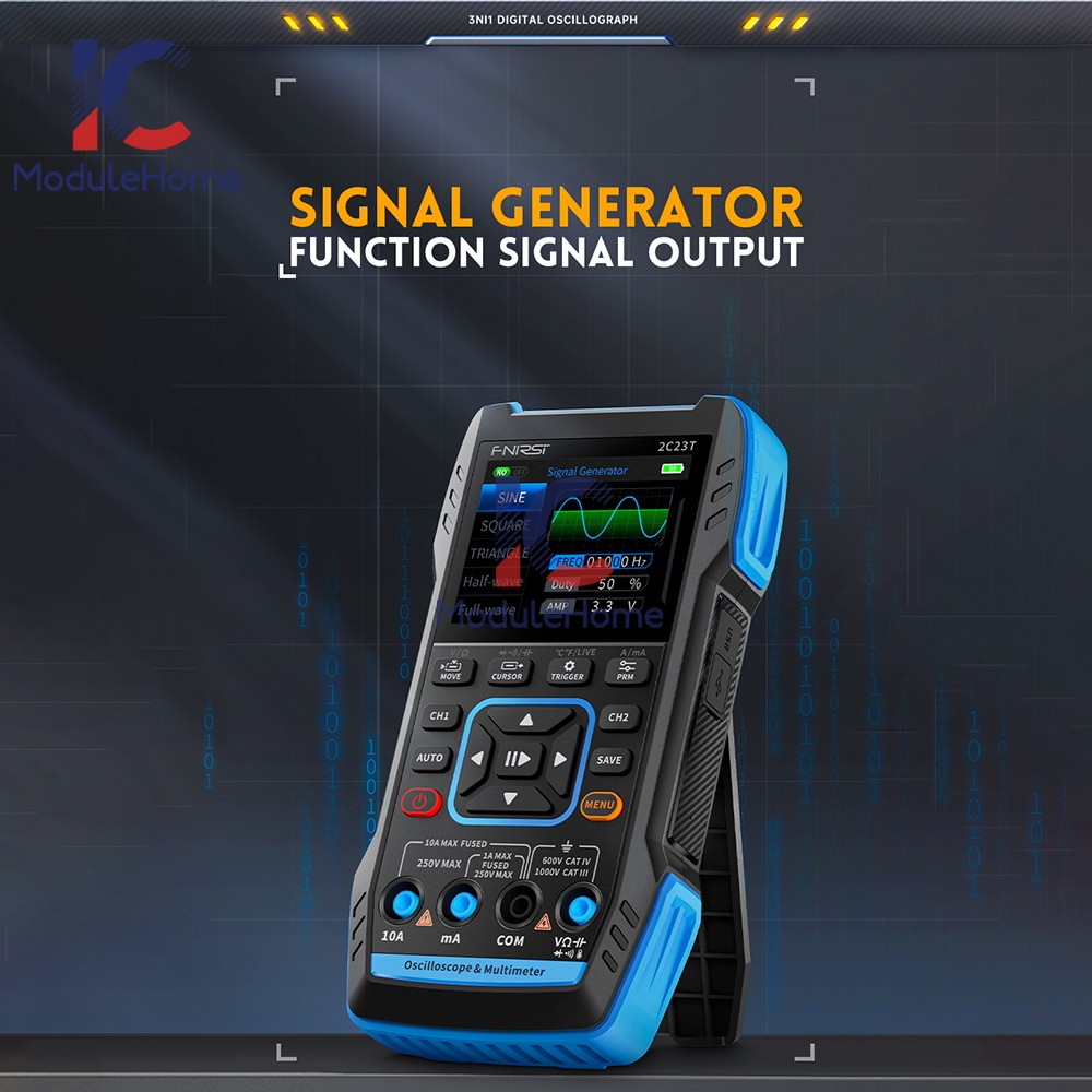 FNIRSI Handheld Digital Oscilloscope Multimeter Function Signal Generator 2C23T