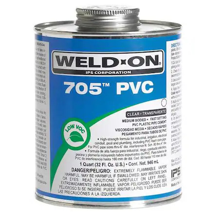 Weld-On 13971 Pvc Clear Medium Bodied Quart
