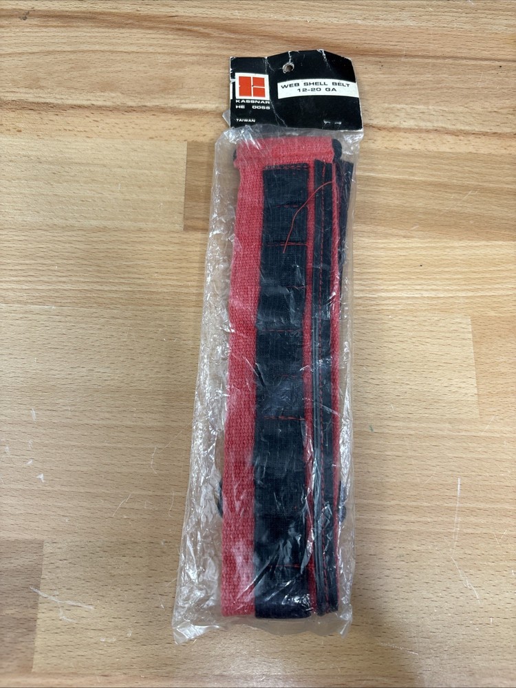 Vintage NIB Kassnar Web Shell Belt 12-20 Ga.