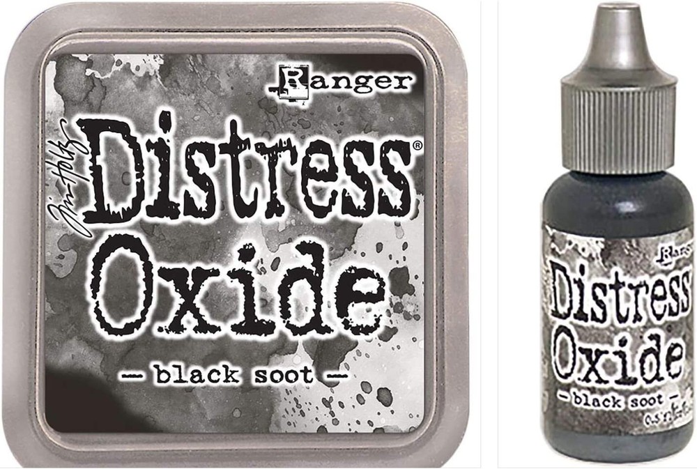 Black Soot Distress Oxide Pad + Reinker Lot - Tim Holtz Bundle