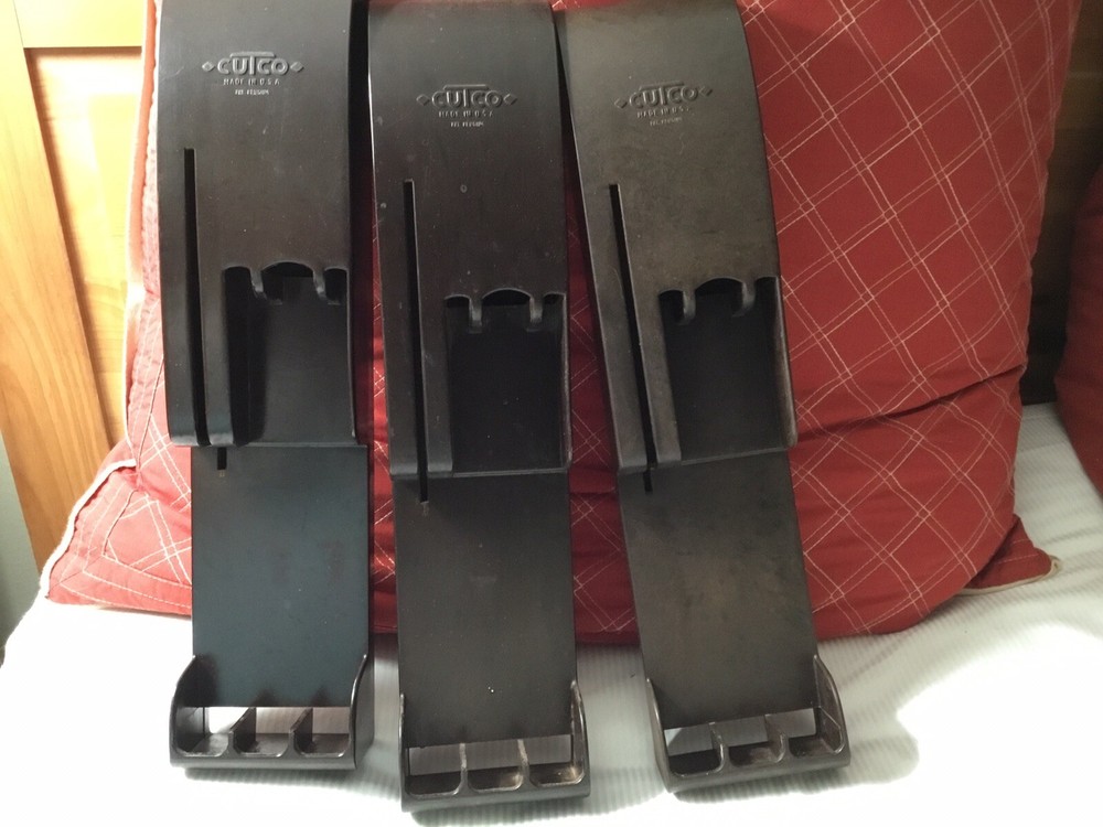 VINTAGE BROWN CUTCO KNIFE FORK TRAY HOLDER