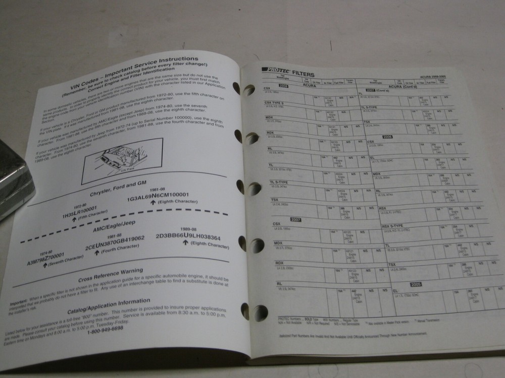 2008 Pro Tec filter application guide 99200 (May 2008)