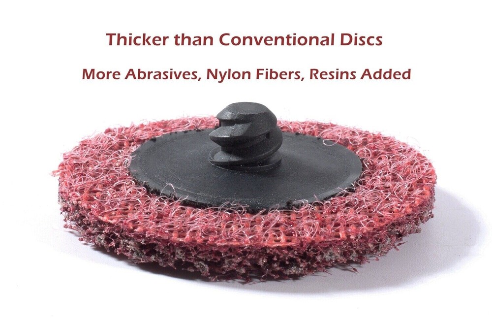USA MADE 50 pcs 2 inch Medium Surface Conditioning Discs Roll Lock Sanding Pads