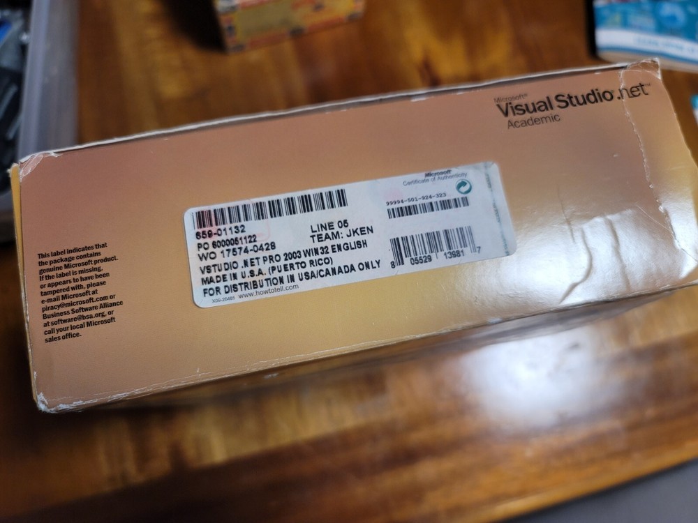 MICROSOFT VISUAL STUDIO.NET ACADEMIC, VERSION 2003