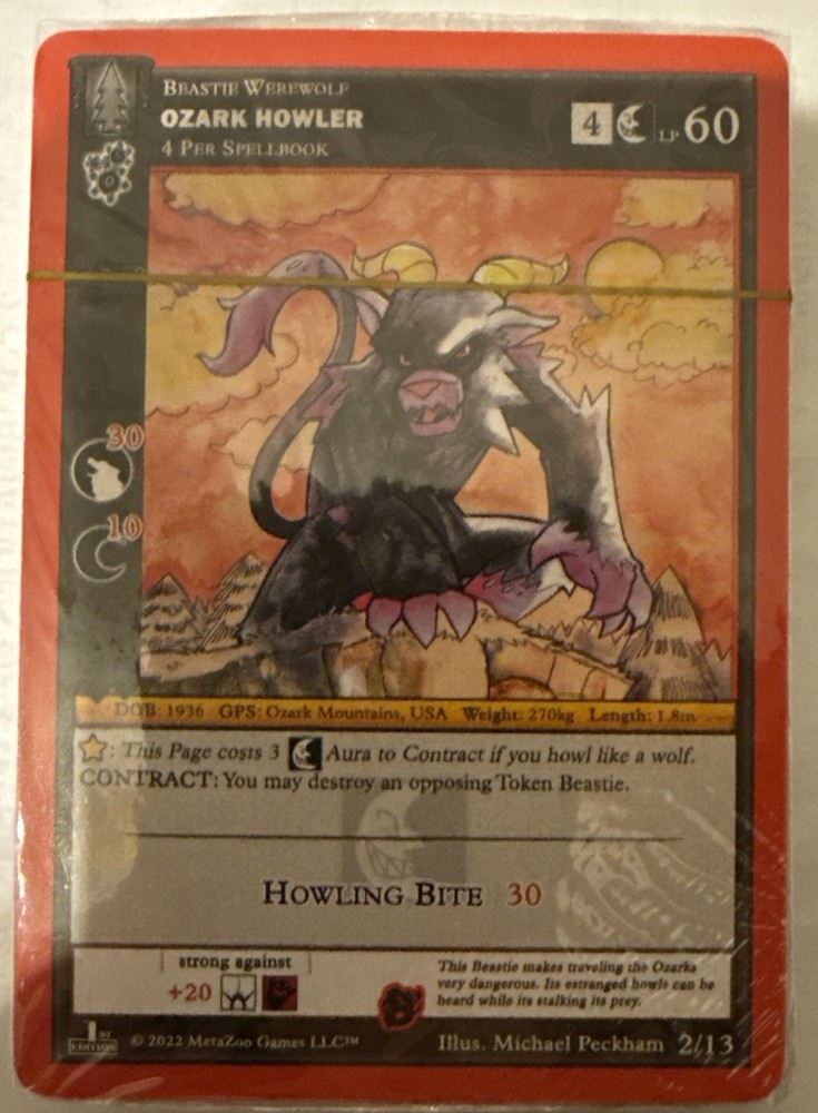 MetaZoo Wilderness Release Event Dark Deck SEALED