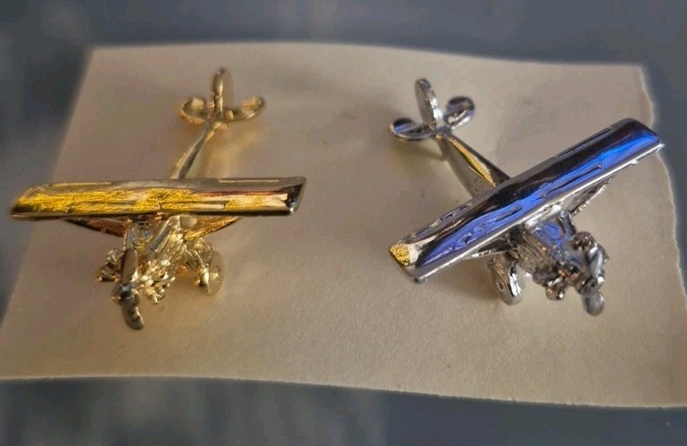 Set - Airplane Tie Clips