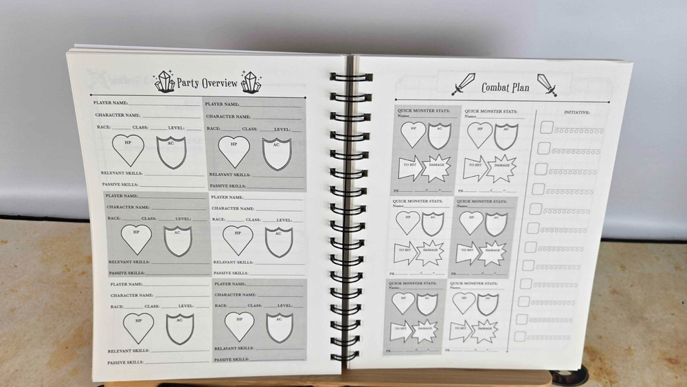 The Game Master's Dungeon Journal - DnD Dungeon Master Notebook - Blue