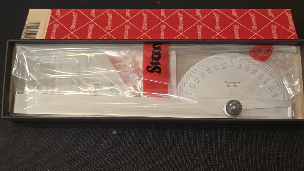 STARRETT CHROME PROTRACTOR #C19