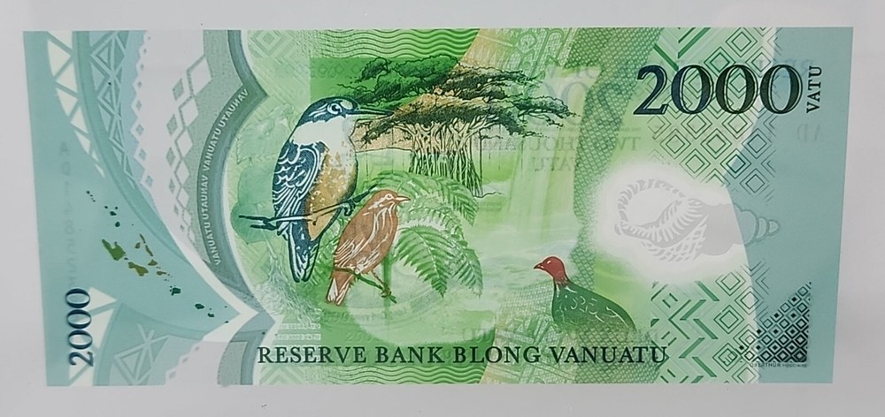 Vanuatu, 2000 Vatu, 2014, POLYMER, Birds