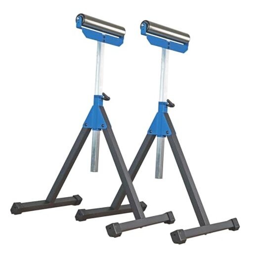 2 of Folding Roller Stand, Height Adjustable, Heavy Duty 300 LB Load Roller *2