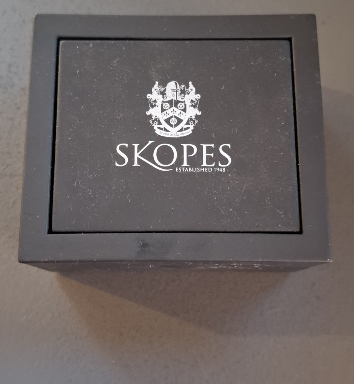 Skopes Red Stripe Square Cufflinks