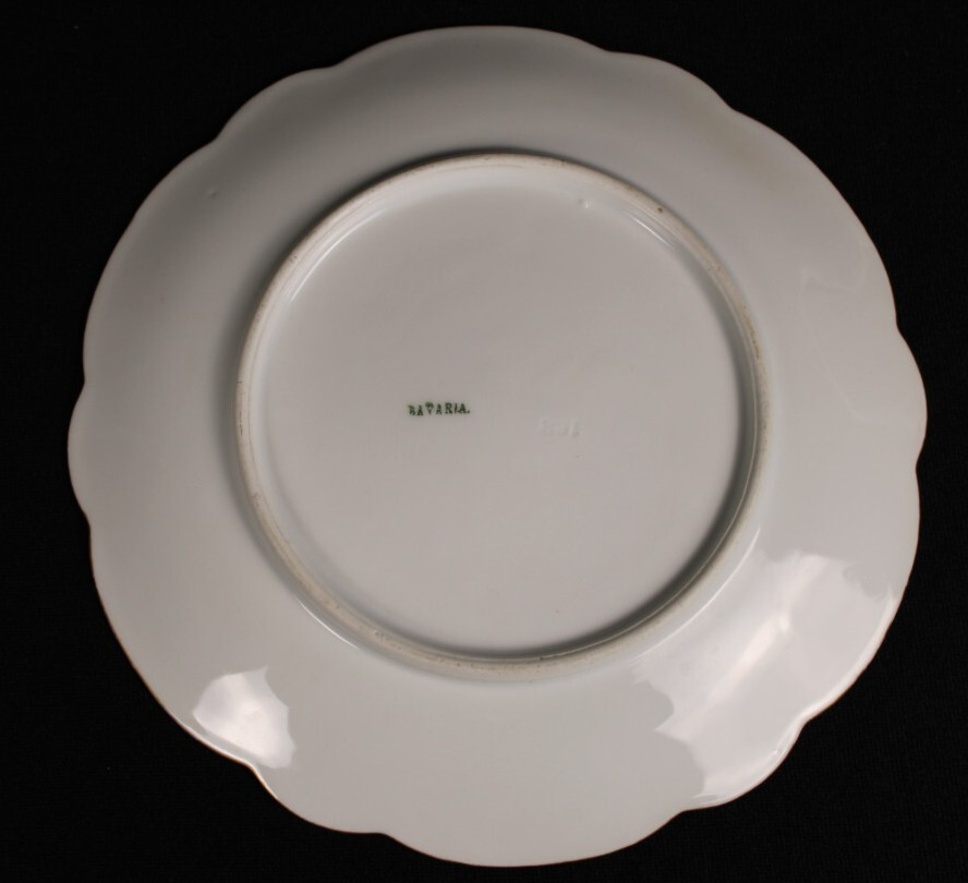 Bavaria Gold Trim Flower Plate