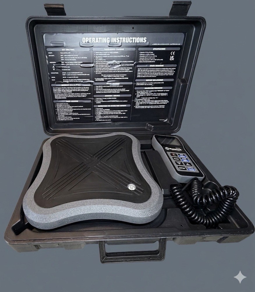 Mastercool 98210-BL - Black Series Electronic Charging Scale with Bluetooth