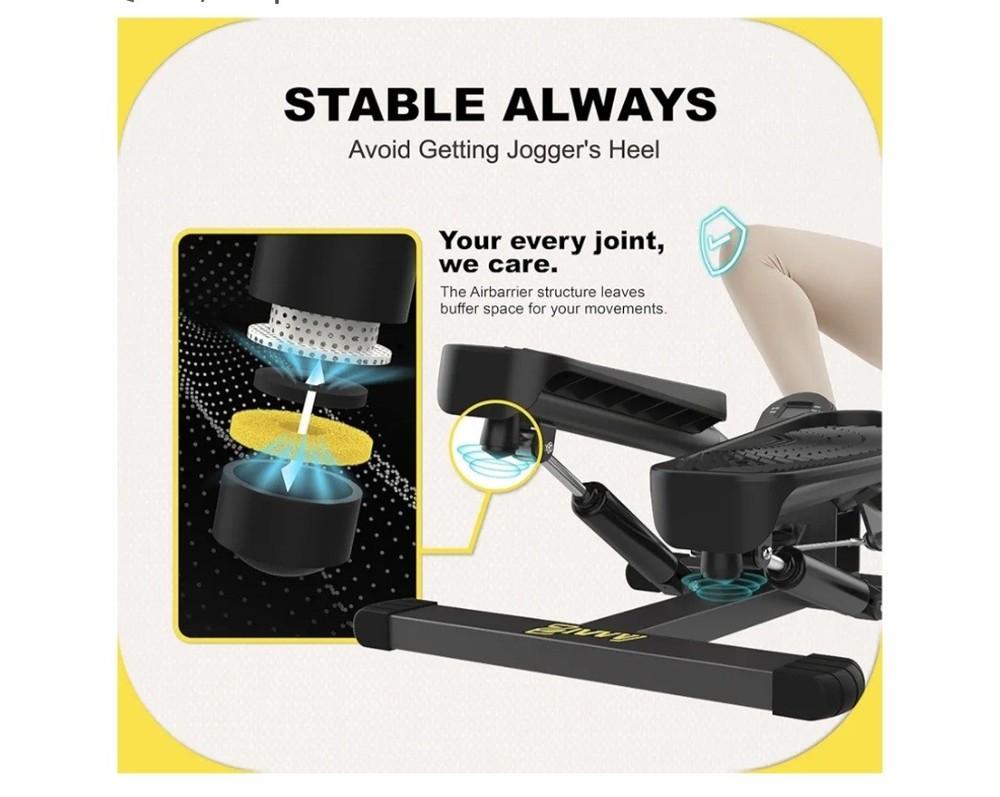 Ziwwwvy Stepper Machine with Resistance Bands.