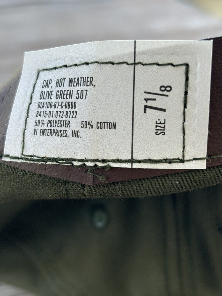 Olive Green 507 Hot Weather Cap