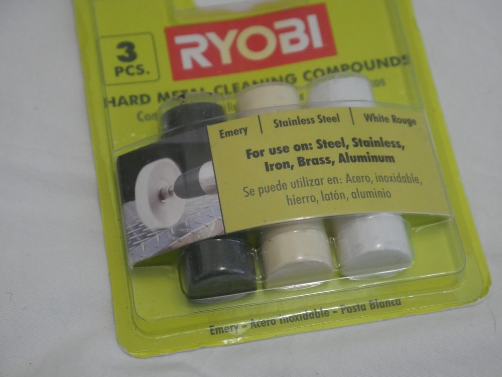 Ryobi Hard Metal Cleaning Compound Set (3-Piece) A04HM11 (2B2)